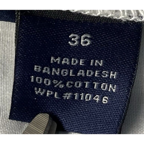 1946 Men's Shorts Size 36 Washed Stoned and Beaten Gray Floral Pattern Vintage - Picture 6 of 9